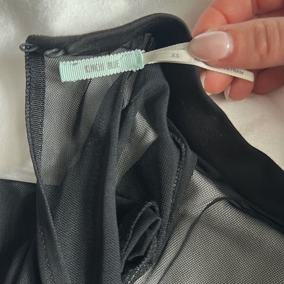 Kimchi Blue Black Mini Dress with Mesh | Size XS - Picture 5 of 5